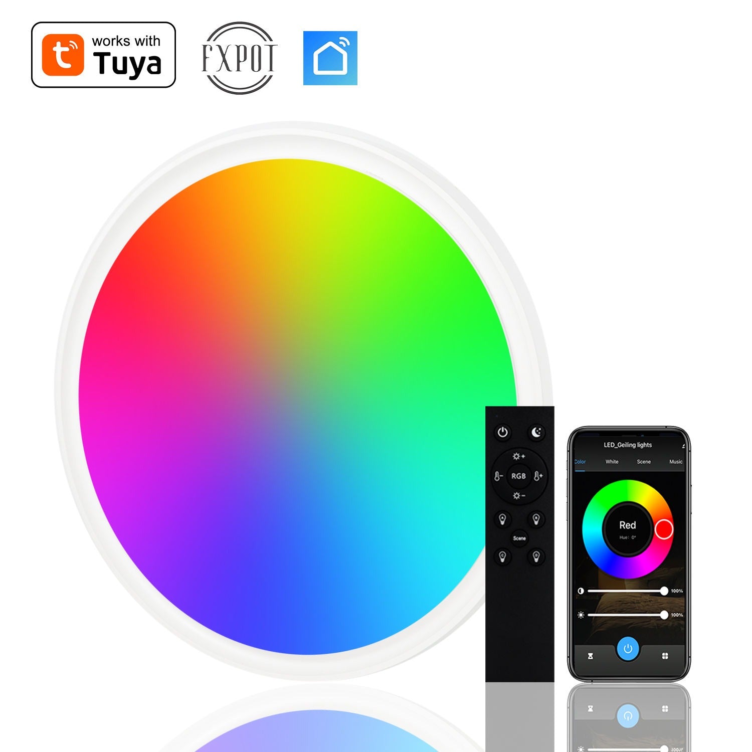 Smart Round Ceiling Lamp with/without Remote Control - Modern Minimalist Design Smart Round Ceiling Lamp with/without Remote Control - Modern Minimalist Design